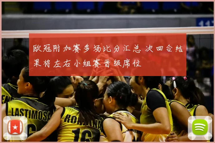 欧冠附加赛多场比分汇总 次回合结果将左右小组赛晋级席位